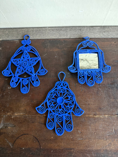 Blue Hamsa Hand