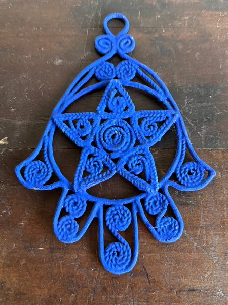 Blue Hamsa Hand