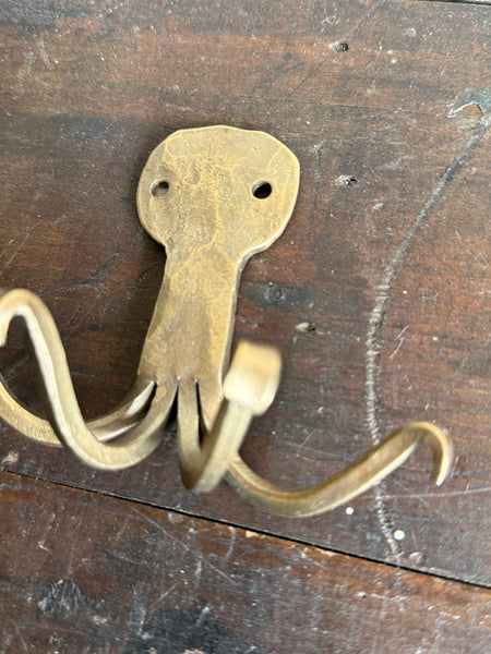 Brass Octopus Key Hook