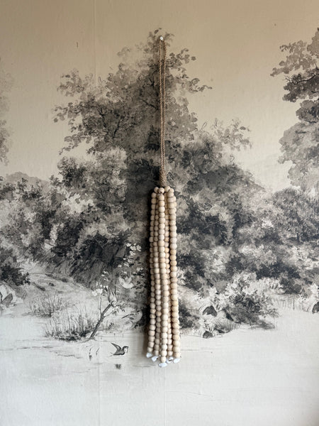 The Wooden Beads Tassel - Natural