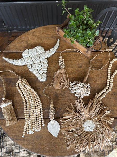 The Wooden Beads Tassel - Natural