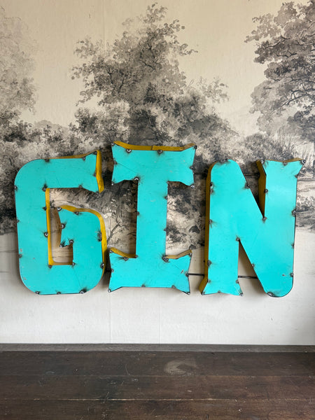 Gin Large Metal Bar Sign