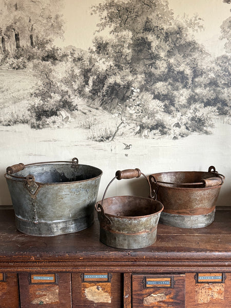 Set of 3 Round Handle Planters