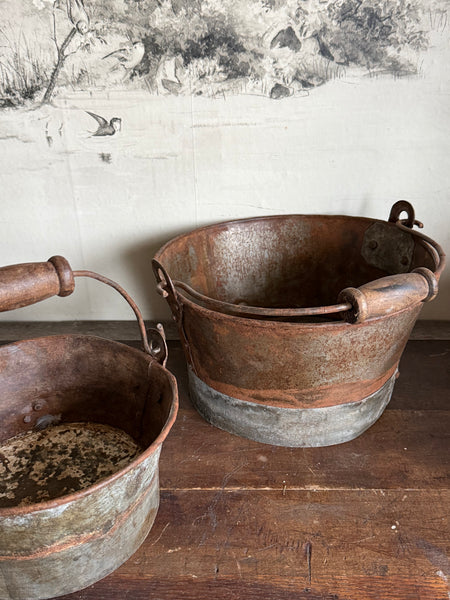 Set of 3 Round Handle Planters