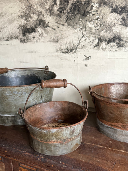 Set of 3 Round Handle Planters