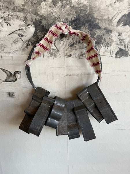 Vintage Metal Cookie Cutters On Ring