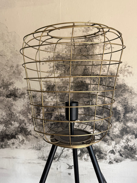 Black & Gold Metal Table Lamp
