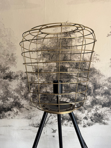 Black & Gold Metal Table Lamp