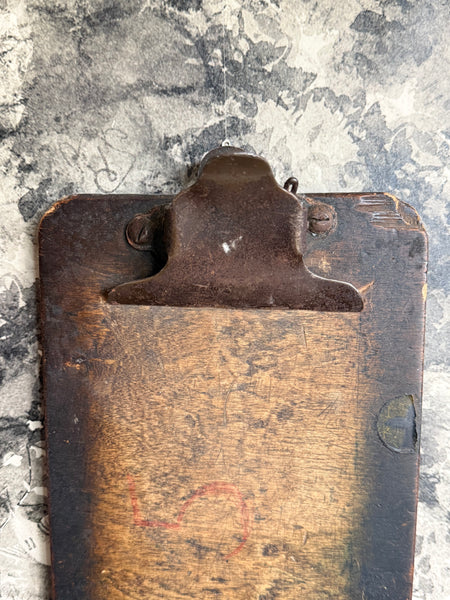 Vintage Wooden Clipboard