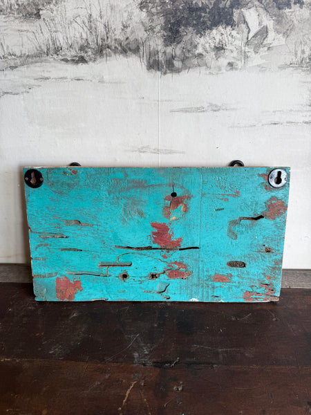 Painted Reclaimed Wood Wall Coat Hooks