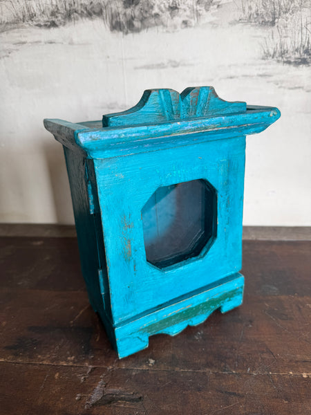 Handpainted Blue Indian Storage/Display Box