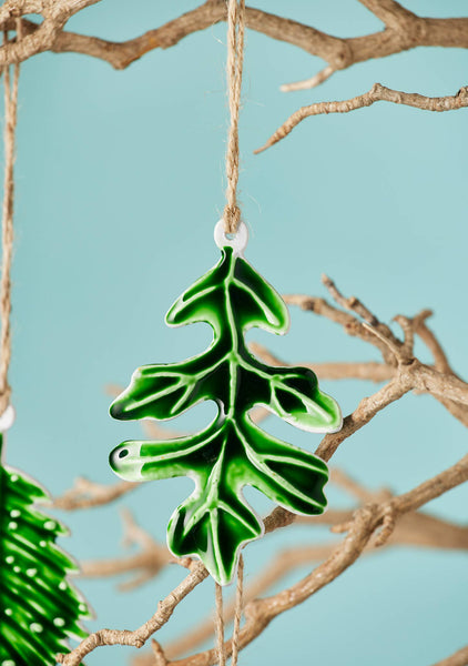 Botanical Leaf Enamel Decoration