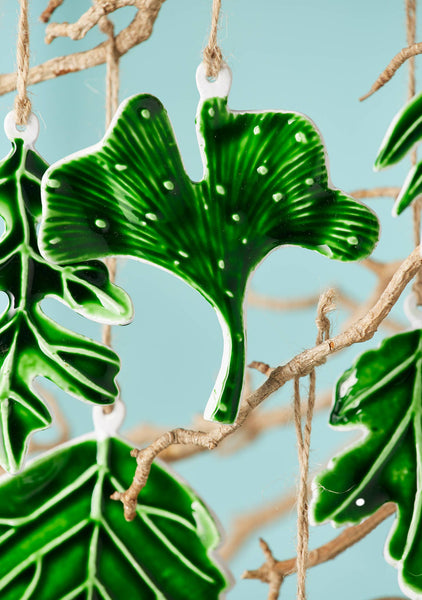 Botanical Leaf Enamel Decoration