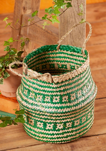 Green Seagrass Basket Small