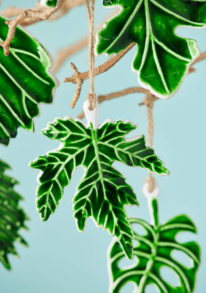 Botanical Leaf Enamel Decoration