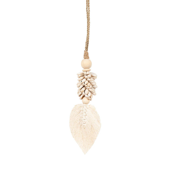 The Leaf & Shell Tassel - Natural